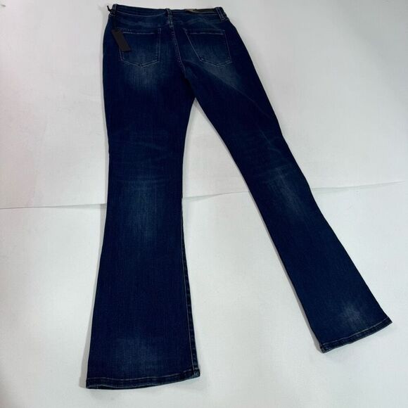 BlankNYC Jeans Womens 31 The HOYT High Rise Mini Flare Dark Wash New - Picture 9 of 10